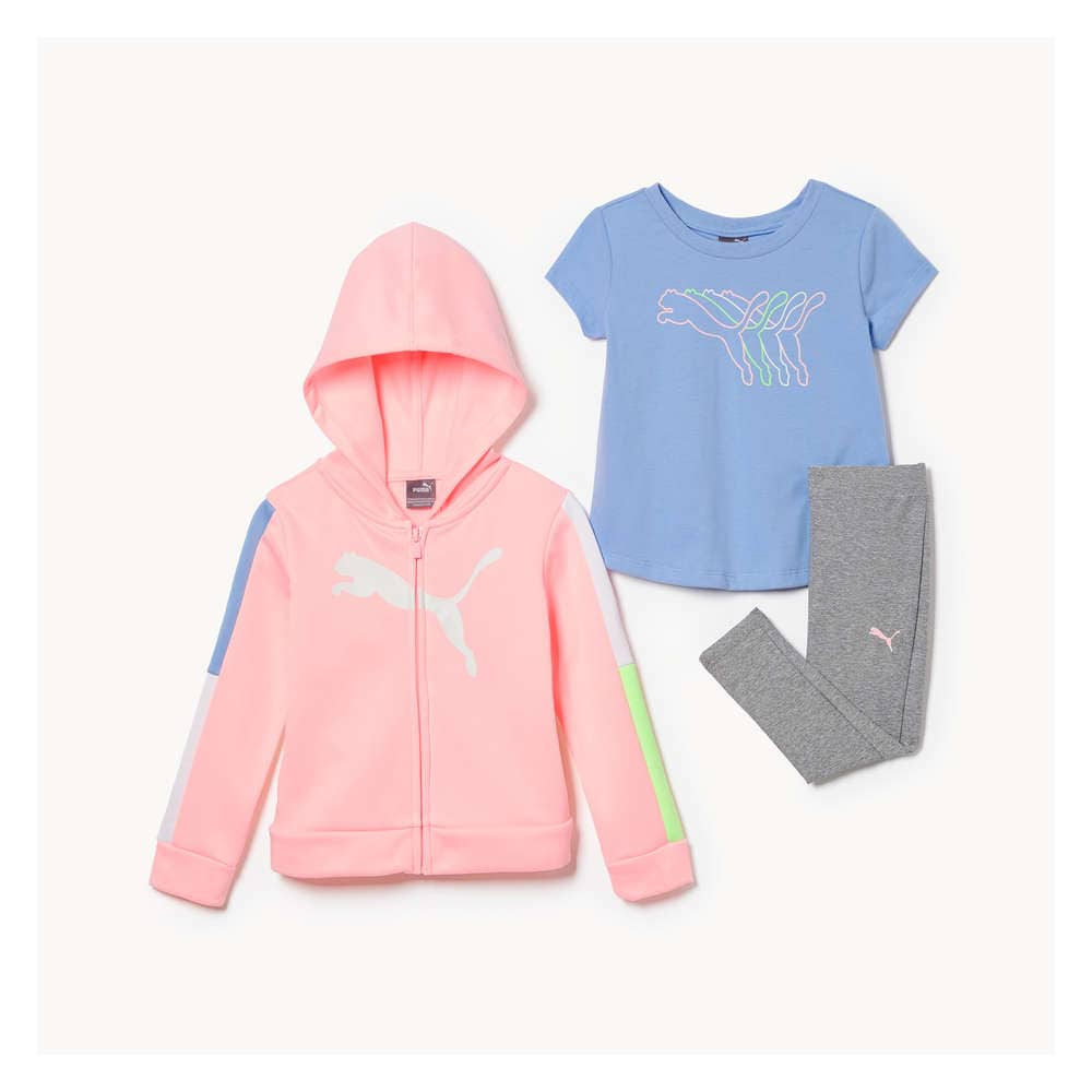 Toddler Girls Puma 3 Piece Hoodie Set